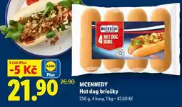 Lidl MCENNEDY Hot dog briošky nabídka