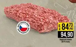 Jip Vepřové mleté 20 % tuku nabídka