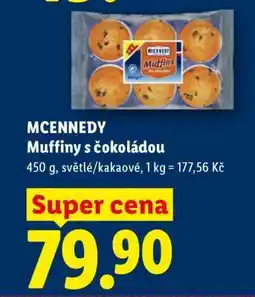Lidl MCENNEDY Muffiny s čokoládou nabídka