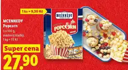 Lidl MCENNEDY Popcorn nabídka