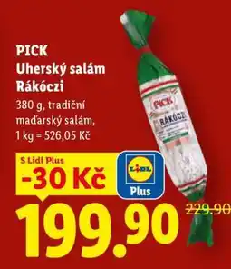 Lidl PICK UHERSKÝ SALÁM RÁKÓCZI nabídka