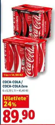 Lidl COCA-COLA, COCA-COLA ZERO nabídka