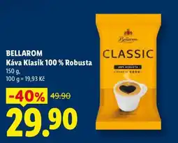 Lidl BELLAROM Káva Klasik 100 % Robusta nabídka