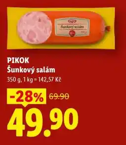 Lidl PIKOK ŠUNKOVÝ SALÁM nabídka