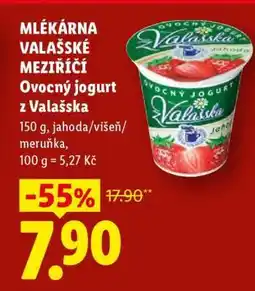 Lidl MLÉKÁRNA VALAŠSKÉ MEZIŘÍČÍ Ovocný jogurt z Valašska nabídka