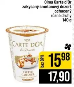 Jip Olma Carte d'Or zakysaný smetanový dezert ochucený různé druhy nabídka