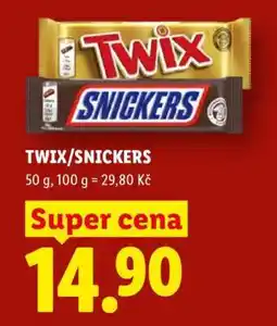 Lidl TWIX, SNICKERS nabídka