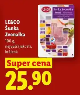 Lidl LE & CO Šunka Zvonařka nabídka