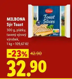 Lidl MILBONA Sýr Toast nabídka
