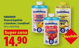 Lidl HAMÁNEK Ovocná kapsička s tvarohem / cereáliemi nabídka