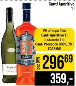 Jip Canti Aperitivo nabídka