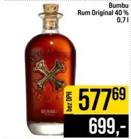 Jip Bumbu rum original nabídka
