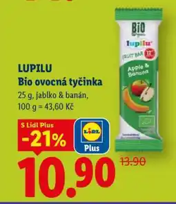 Lidl LUPILU Bio ovocná tyčinka nabídka