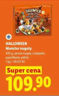 Lidl HALLOWEEN Monster nugety nabídka