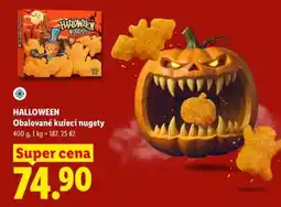 Lidl HALLOWEEN Obalované kuřecí nugety nabídka