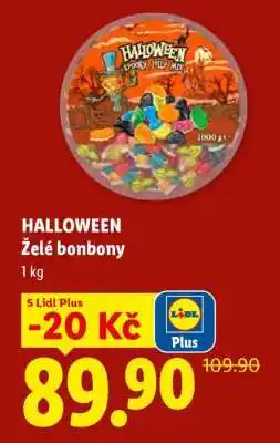 Lidl HALLOWEEN Želé bonbony nabídka