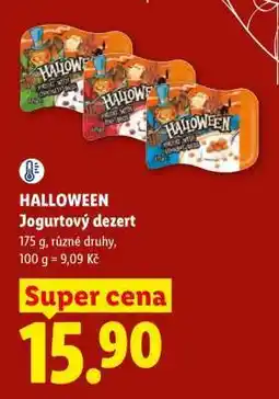 Lidl HALLOWEEN Jogurtový dezert nabídka