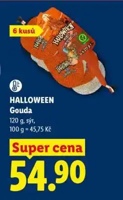 Lidl HALLOWEEN Gouda nabídka