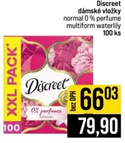 Jip Discreet dámské vložky normal 0% perfume multiform waterlily nabídka
