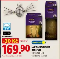Lidl LED Halloweenská dekorace nabídka