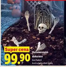 Lidl Halloweenská dekorace nabídka