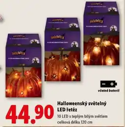 Lidl Halloweenský světelný LED řetěz nabídka