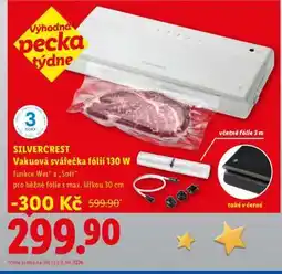 Lidl Silvercrest Vakuová svářečka fólií 130 W nabídka