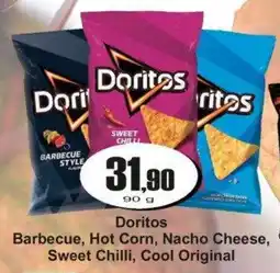 Adam Doritos Barbecue, Hot Corn, Nacho Cheese, Sweet Chilli, Cool Original nabídka