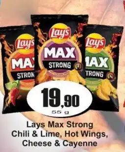 Adam Lays Max Strong Chili & Lime, Hot Wings, Cheese & Cayenne nabídka