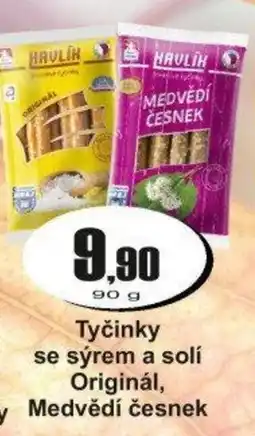 Adam Havlík tyčinky se sýrem a solí nabídka
