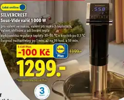Lidl SILVERCREST Sous-Vide vařič 1 000 W nabídka