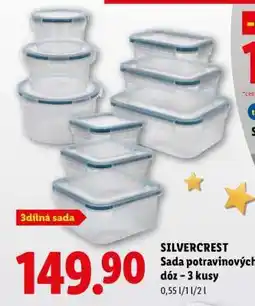 Lidl SILVERCREST Sada potravinových dóz – 3 kusy nabídka