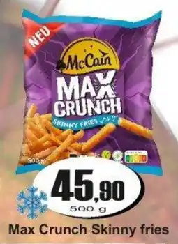 Adam McCain Max Crunch Skinny fries nabídka