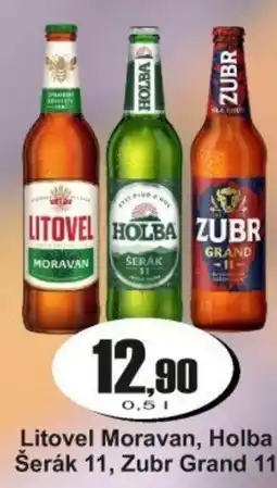 Adam Litovel Moravan, Holba Šerák 11, Zubr Grand 11 nabídka