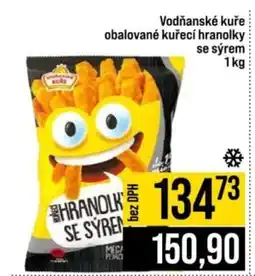 Jip Vodňanské kuře obalované kuřecí hranolky se sýrem nabídka