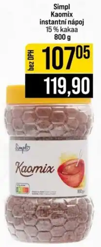 Jip Simpl Kaomix instantní nápoj nabídka