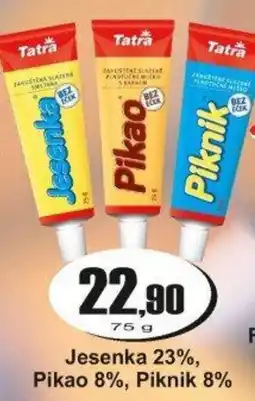 Adam Tatra Jesenka, Pikao, Piknik nabídka