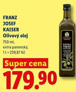 Lidl FRANZ JOSEF KAISER Olivový olej nabídka