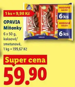 Lidl OPAVIA Miňonky nabídka