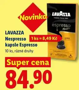 Lidl LAVAZZA Nespresso kapsle Espresso, 10 ks nabídka
