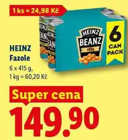 Lidl HEINZ Fazole nabídka
