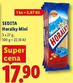 Lidl SEDITA Horalky Mini nabídka