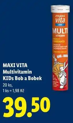 Lidl MAXI VITA Multivitamin KIDS Bob a Bobek, 20 ks nabídka