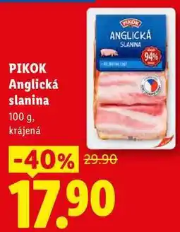 Lidl PIKOK Anglická slanina nabídka