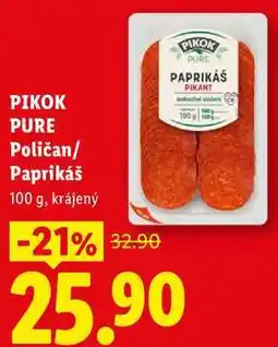 Lidl PIKOK PURE Poličan/Paprikáš nabídka