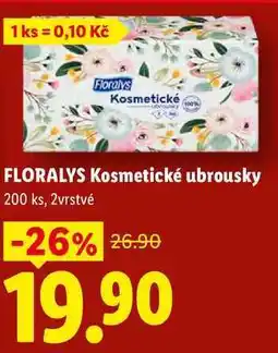 Lidl FLORALYS Kosmetické ubrousky, 200 ks nabídka