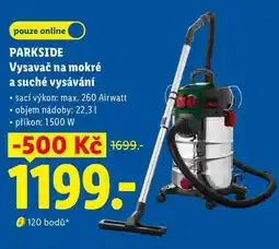 Lidl PARKSIDE Vysavač na mokré a suché vysávání nabídka