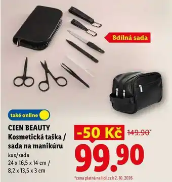 Lidl CIEN BEAUTY Kosmetická taška/sada na manikúru nabídka