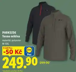 Lidl PARKSIDE Termo mikina nabídka