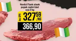 Jip Hovězí flank steak pupek, zadní část cca 2 kg nabídka